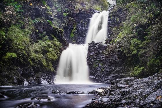 Rha waterfalls (Scotland)